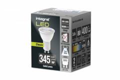 Integral LED GU10 Bulb 400Lm 3.6W 4000K Non-Dimm 36 Beam